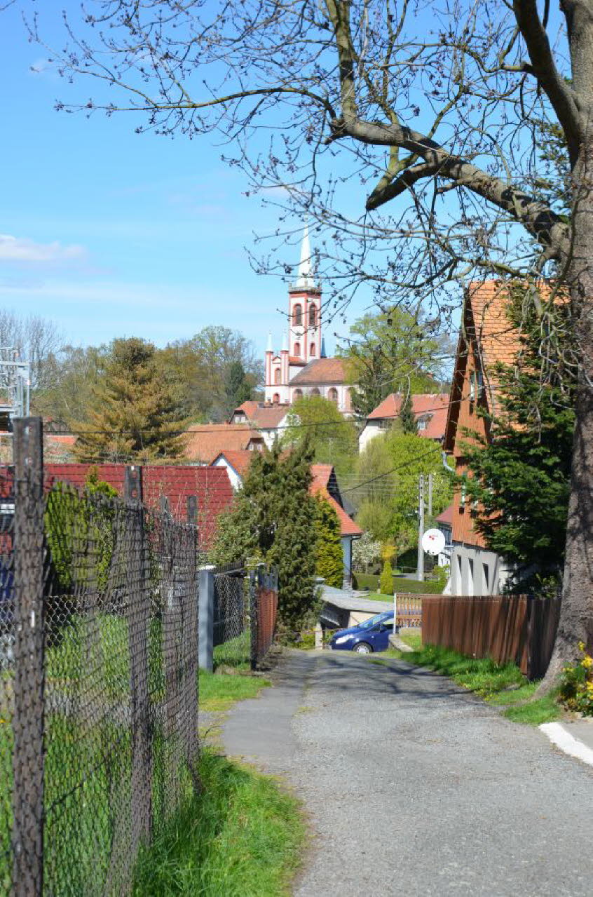 Blick zur Mathuskirche